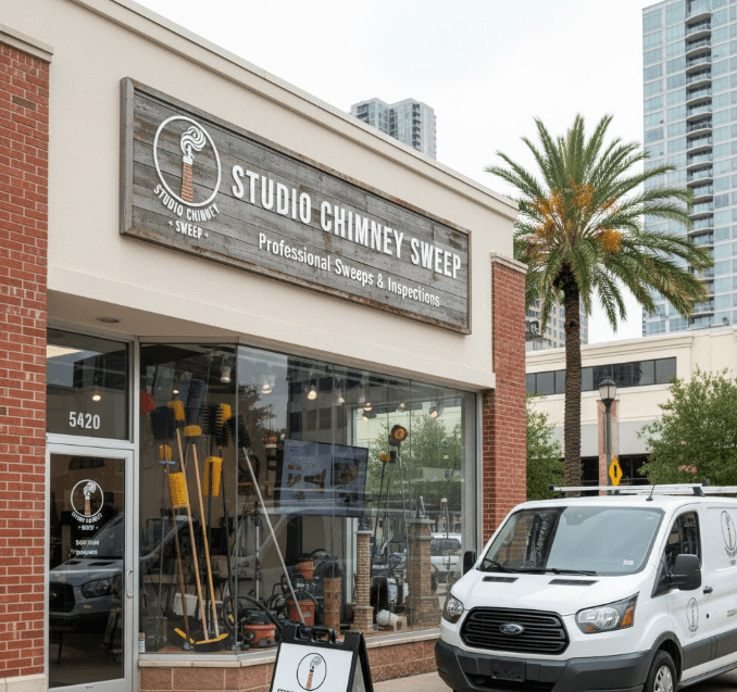 Studio Chimney Sweep storefront in Houston